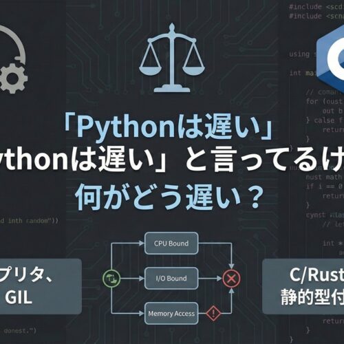 「Pythonは遅い」と言ってるけど、何がどう遅い？