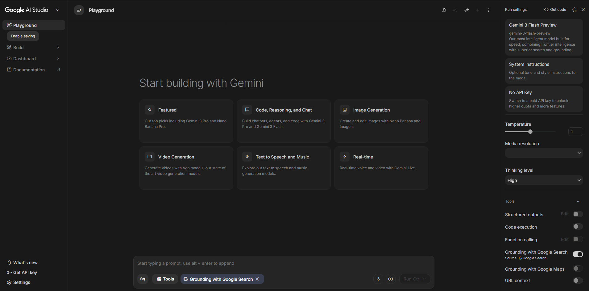 google ai studio img